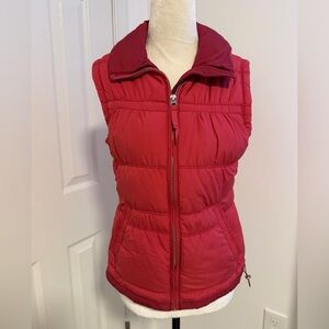 American Eagle Outfitters Raspberry Quilted Puffer Vest